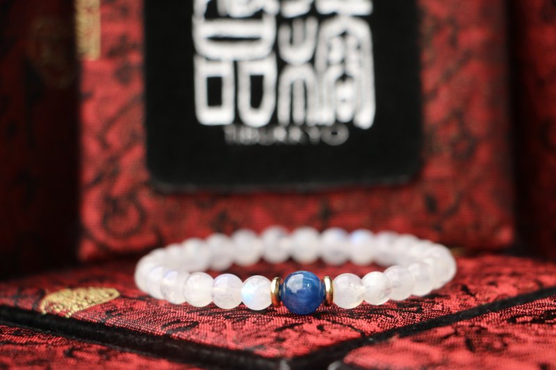 Moonstone bracelets 6mm - สร้อยข้อมือ - เครื่องเพชรพลอย 