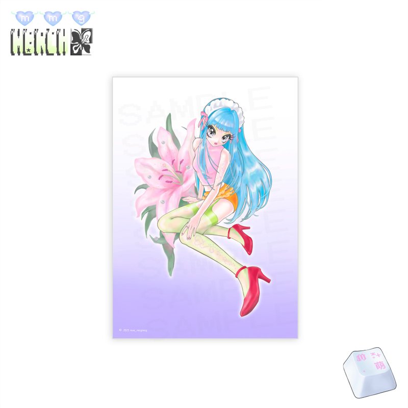 A5 珍珠紙藝術印刷品 - Crystal - - 海報/掛畫/掛布 - 紙 藍色