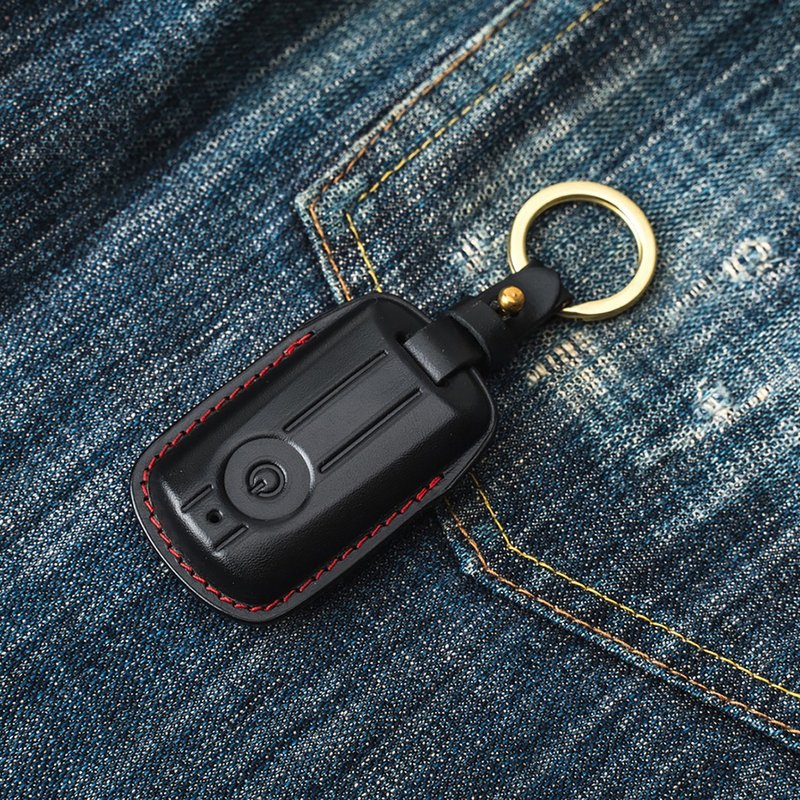 山葉機車 YAMAHA X-MAX T-MAX XMAX T媽 機車鑰匙皮套 - 鑰匙圈/鑰匙包 - 真皮 黑色