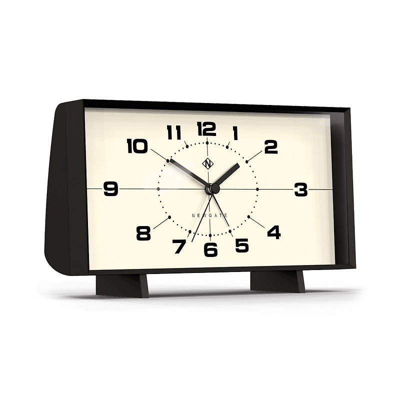 British style table clock - fat boy - cream white -12cm x 20.5cm - Clocks - Acrylic Black