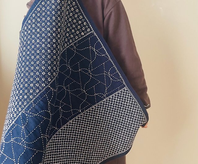 Total sashiko sashiko cloth (furoshiki) mixed pattern - Shop nuu
