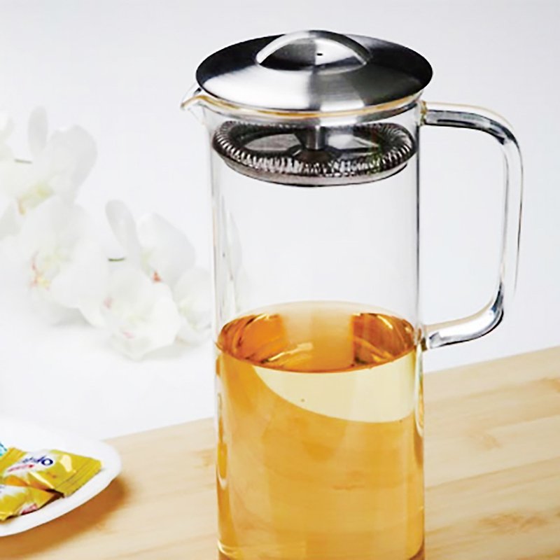 【Wu-Tsang】Glass Tea Pot-1000ml - Teapots & Teacups - Glass Transparent