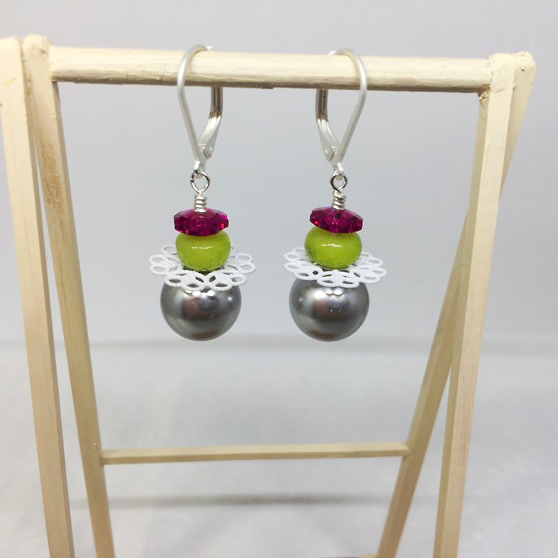 Ruff dancer Earrings - Earrings & Clip-ons - Other Materials Multicolor