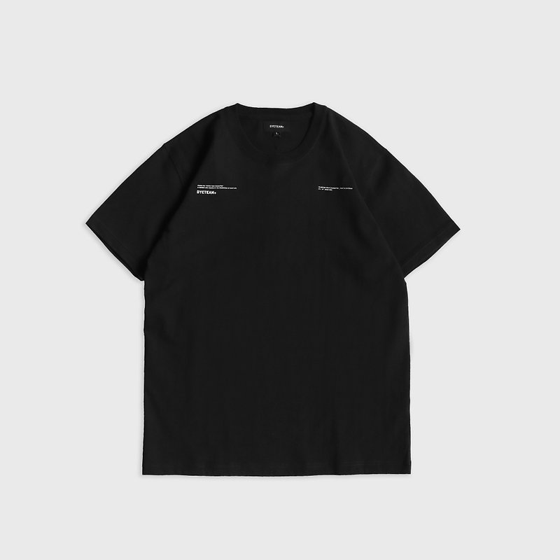 DYCTEAM  - SLOGAN HEAVYWEIGHT TEE (black) - Men's T-Shirts & Tops - Cotton & Hemp Black