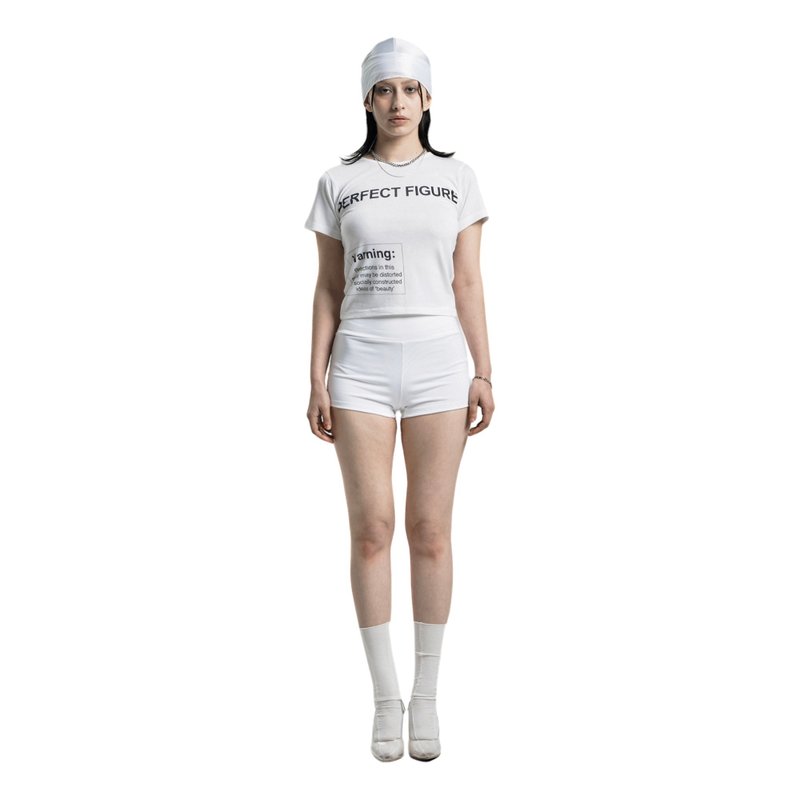 PERFECT FIGURE T - 女 T 恤 - 聚酯纖維 白色