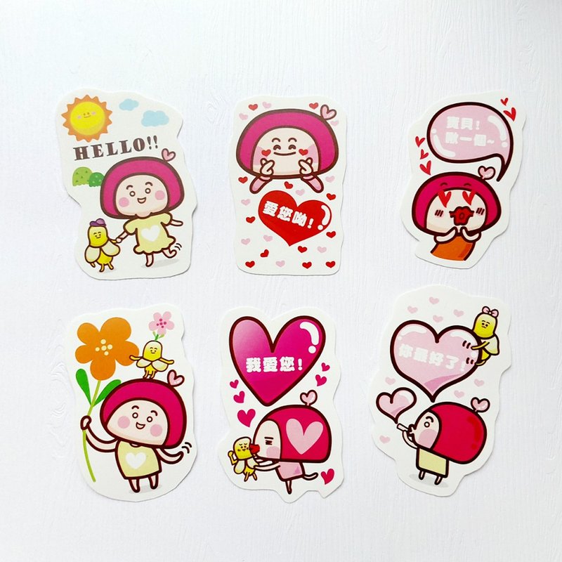 POPOABBY CUTE STICKERS _A DESIGN  STATIONERY - Stickers - Paper Pink