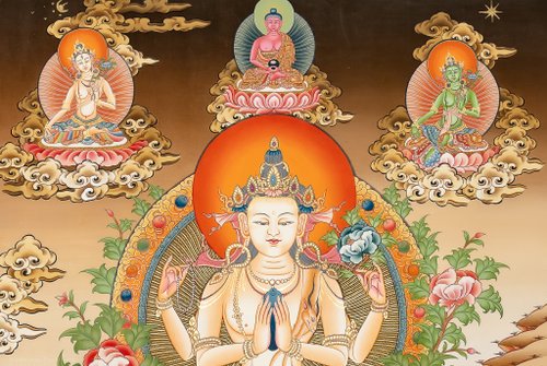 観音菩薩- 愛と癒しの光 – 慈悲の仏陀 - A90508 - ショップ