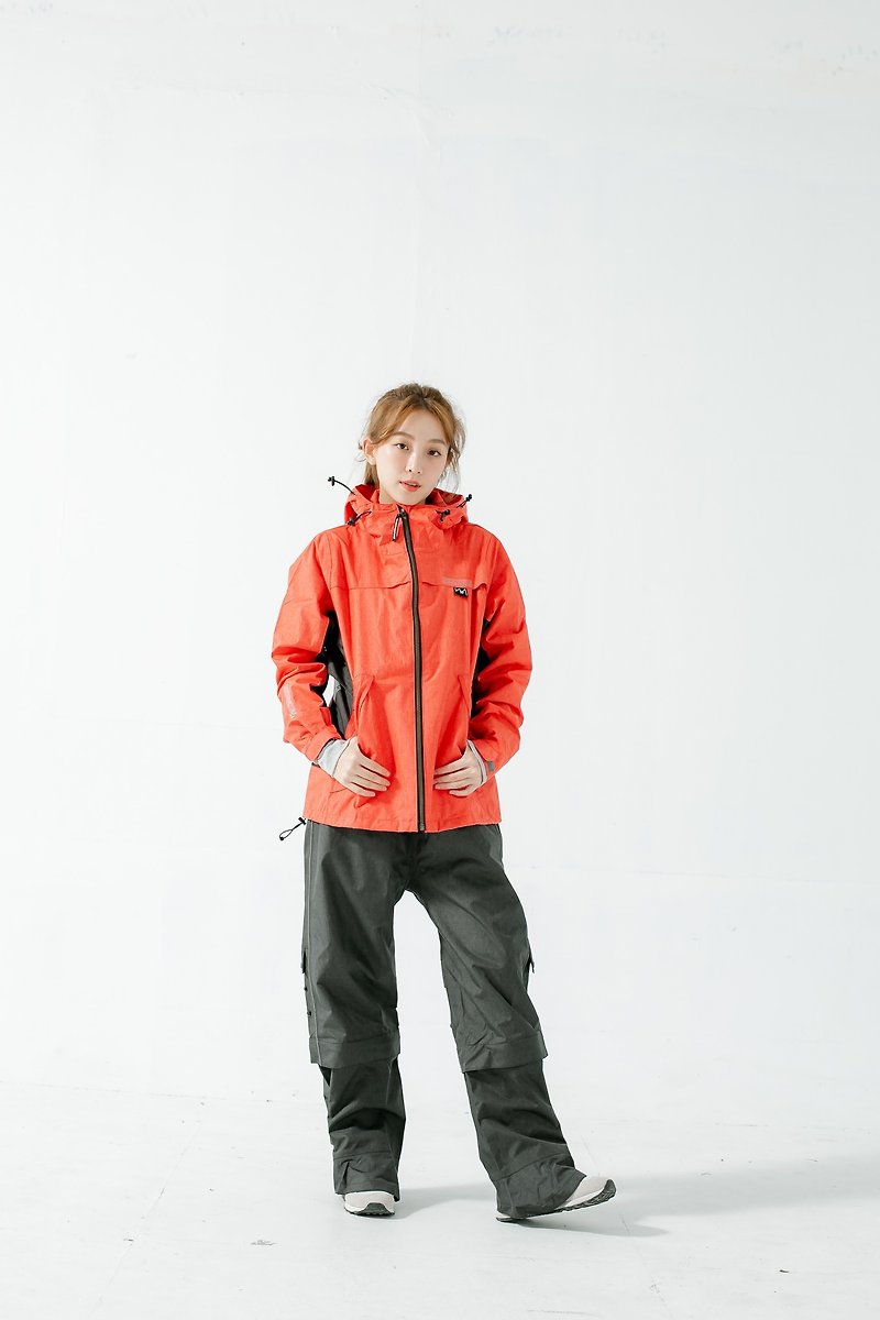 G.T. 多功能兩件式風雨衣-硃砂紅/黑 - 雨傘/雨衣 - 防水材質 紅色