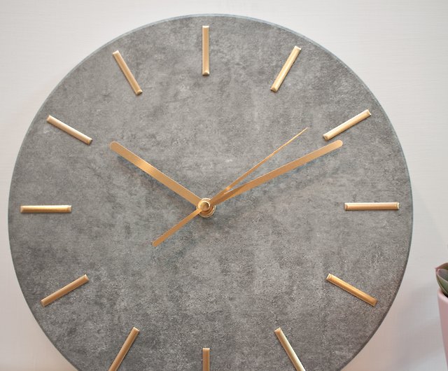 تركيز بداية مقاربة  Cement WALL CLOCK -Silent CLOCK - Shop WE CAN HOUSE Clocks - Pinkoi