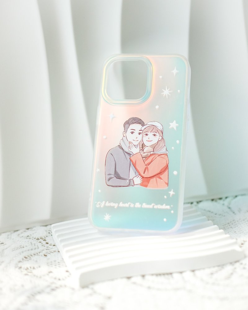 Personalised Phone Case⋯Custom Portraits - เคส/ซองมือถือ - วัสดุอื่นๆ ขาว