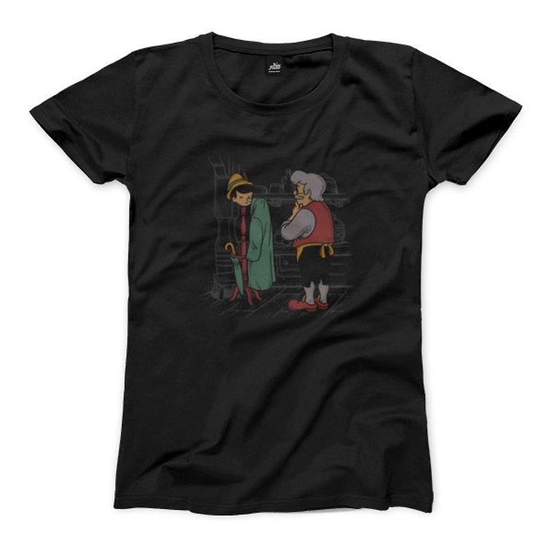 Sporadic Kinks - Black - Women's T-Shirt - เสื้อยืดผู้หญิง - ผ้าฝ้าย/ผ้าลินิน 