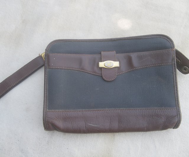 OLD-TIME】Early Second-hand Old Bags Italian-made Dunhill Clutch 