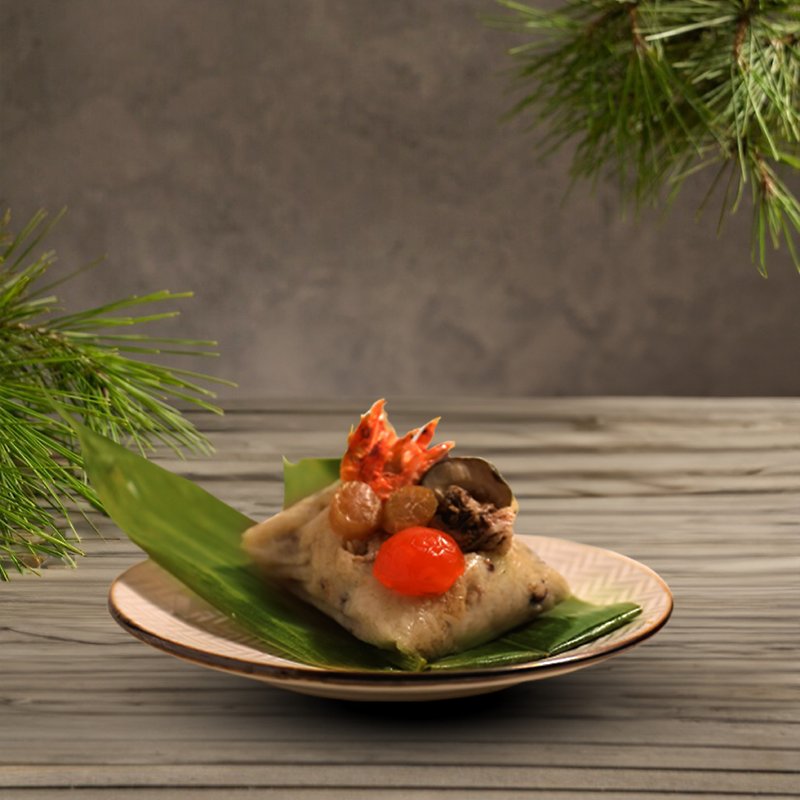 帆立桜海老、豚バラ肉、塩卵黄、小籠包 - 台湾B級グルメ - 食材 グリーン