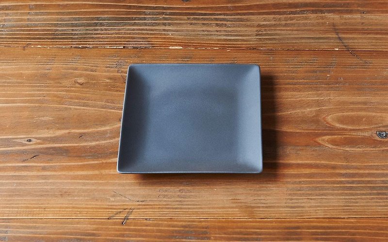 Stoneware Square Plate (M) 16cm - Small Plates & Saucers - Pottery Gray