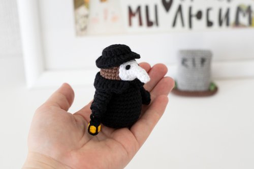 ペスト医師の人形、不気味なかわいいおもちゃ、ハロウィン ギフト