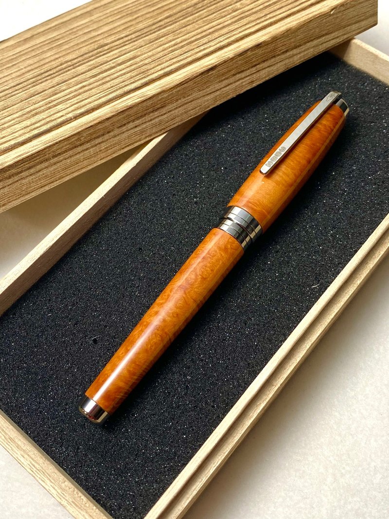 3952老山羊-X888 義大利石楠木 高清高亮版 白鋼刀尖(橫刀)鋼筆 - 鋼筆 - 其他材質 