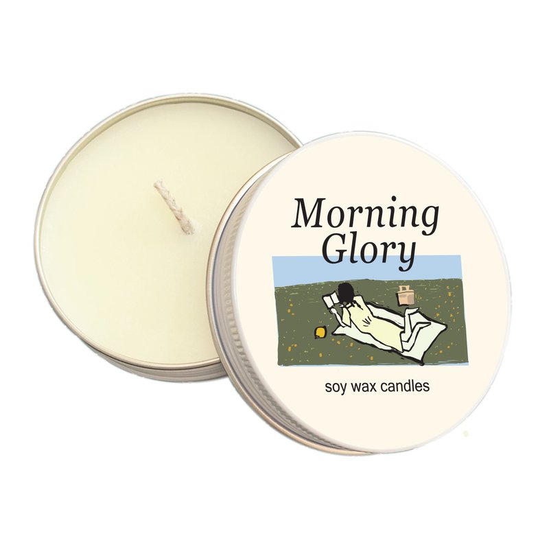 Summerstuff.marine - Morning glory soy wax candles ( 60 g. ) - เทียน/เชิงเทียน - ขี้ผึ้ง สีเขียว