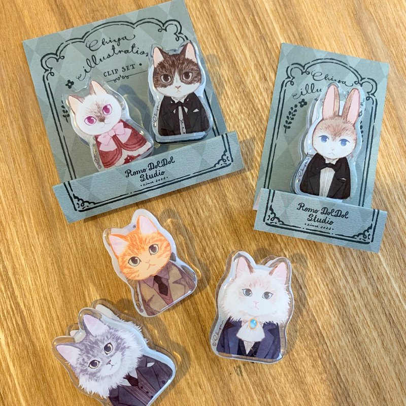 Chiya 2025 秋季新品 MEOW 亞克力萬用夾 - 其他 - 壓克力 多色