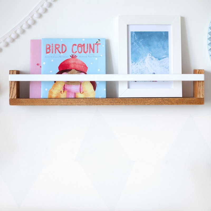 Floating Wall Shelf, Wooden Book Shelf, Display Shelf, Kids Room Decor, Nursery - 兒童家具 - 木頭 