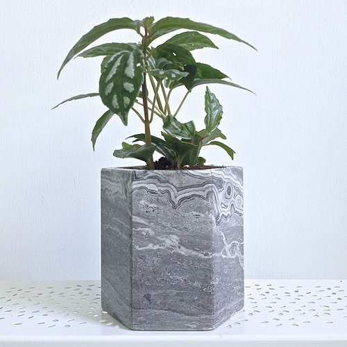 【意大利灰italy grey】大理石 盆栽 盆器 花器 居家 装饰