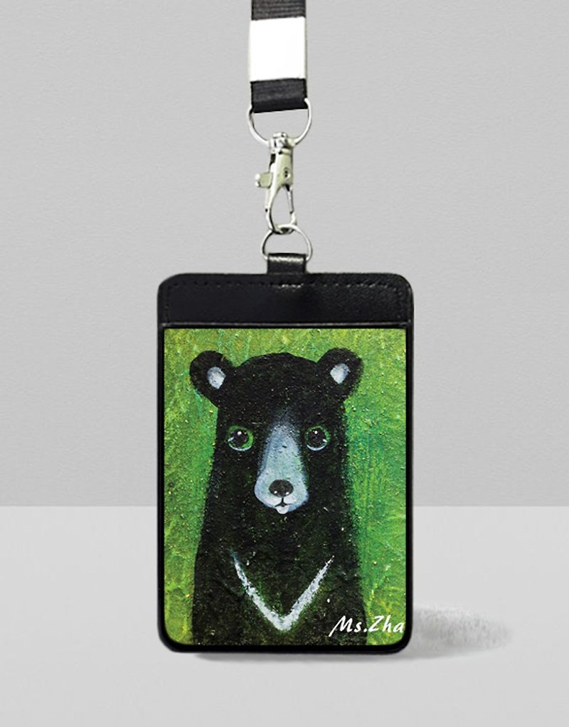 Victory Black Bear Certificate Set - ID & Badge Holders - Faux Leather 