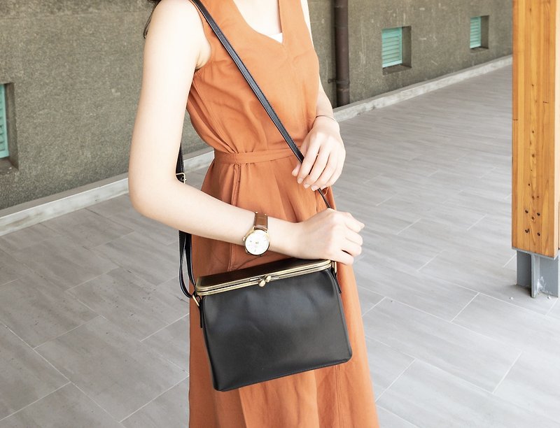 Goody bag-Black - Messenger Bags & Sling Bags - Genuine Leather Black