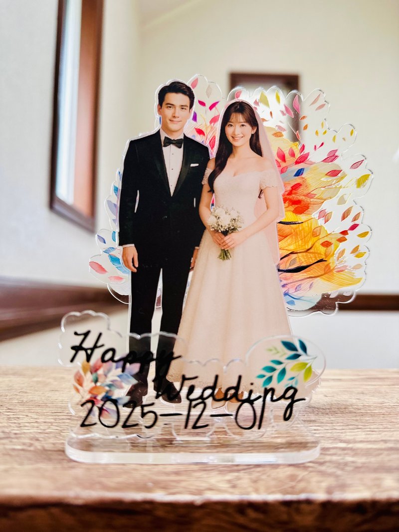結婚式用アクリルスタンド　オーダーメイド写真スタンド　記念日　ウェディングギフトに - 擺飾/家飾品 - 壓克力 透明