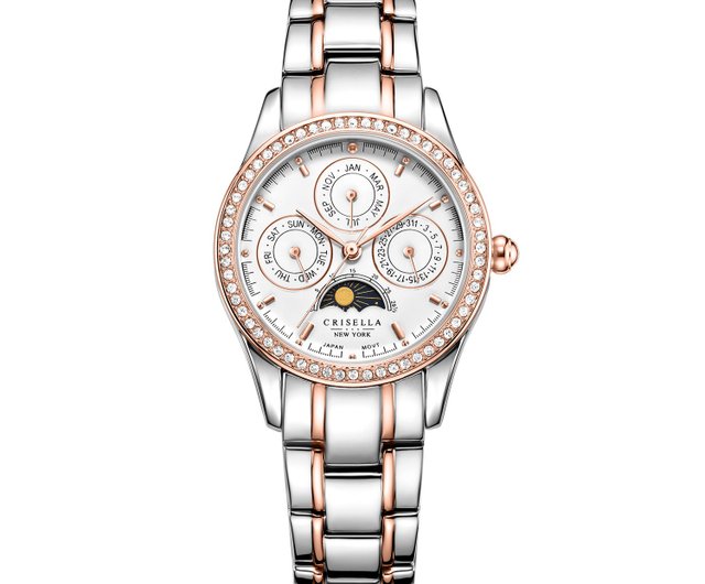 STAR JEWELRY◆ムーンウォッチ/クォーツ腕時計/アナログ/--/WHT/RED | [スタージュエリー] STAR JEWELRY 公式 腕時計 レディース