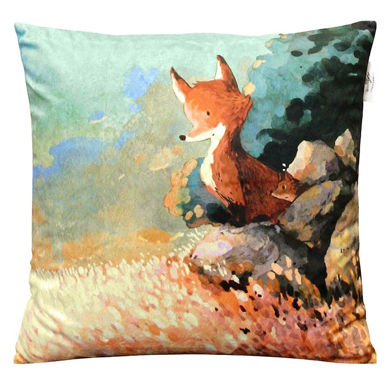 afu illustration warm heart pillow - this journey is not alone - Pillows & Cushions - Polyester Orange