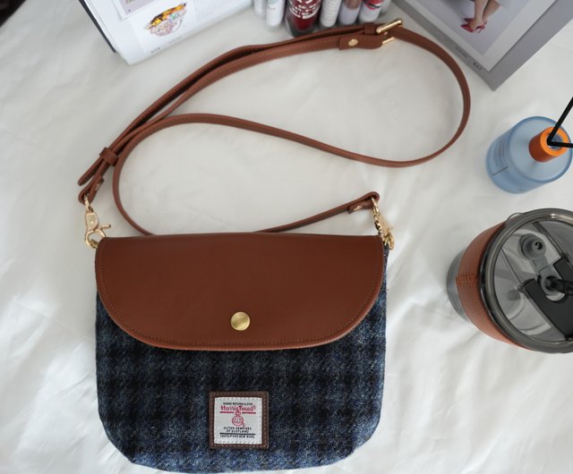 ハリスツイード ツイードメッセンジャーバッグ ショルダーバッグ