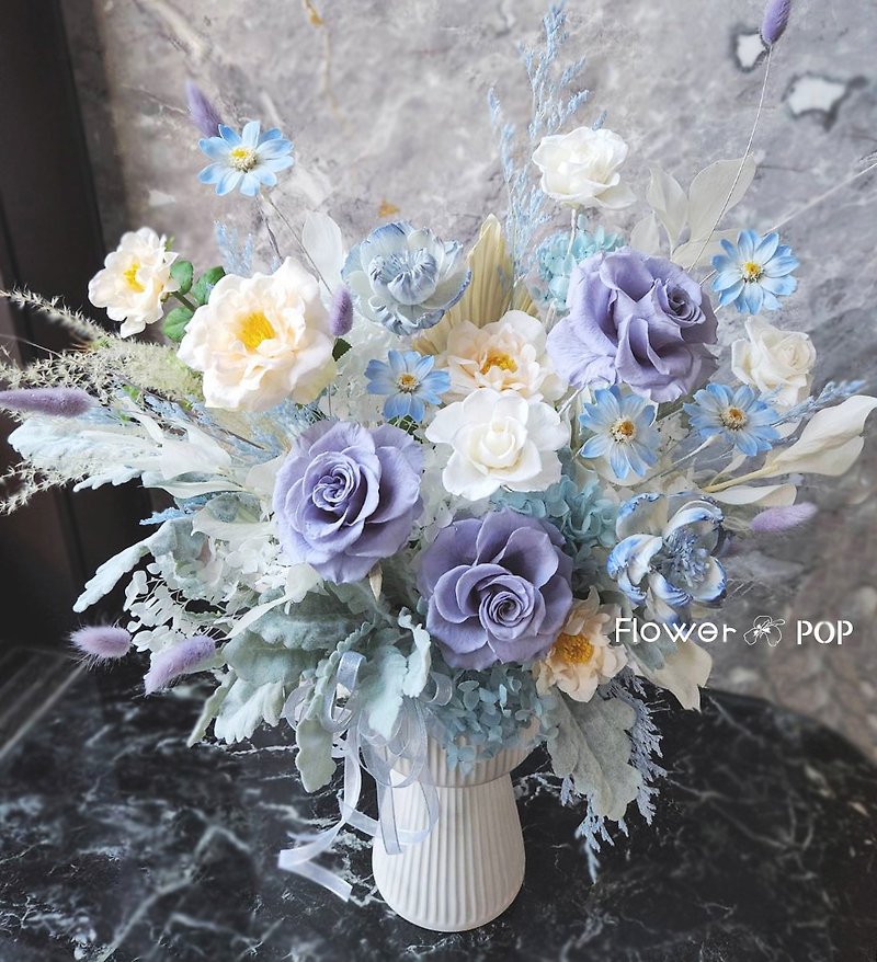 【Endless Worship】Large size immortal table flowers - Pottery & Ceramics - Plants & Flowers Multicolor