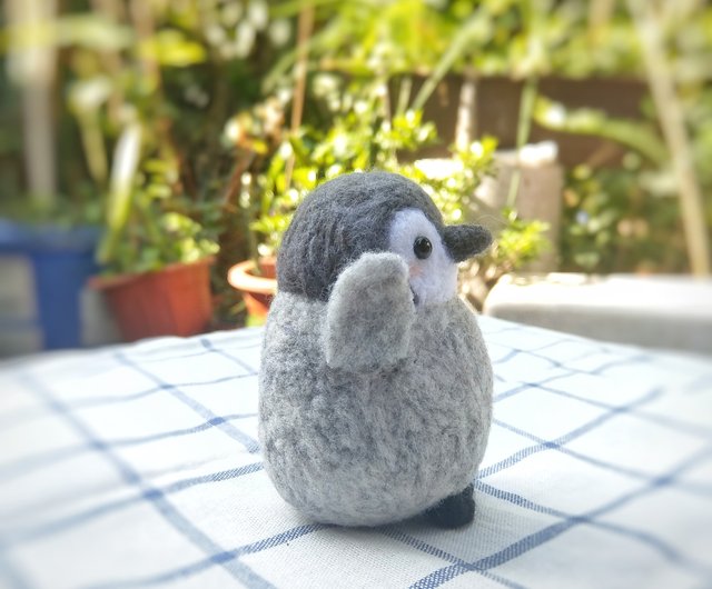 ウールフェルト 動物園 キングペンギン 赤ちゃんペンギン BB