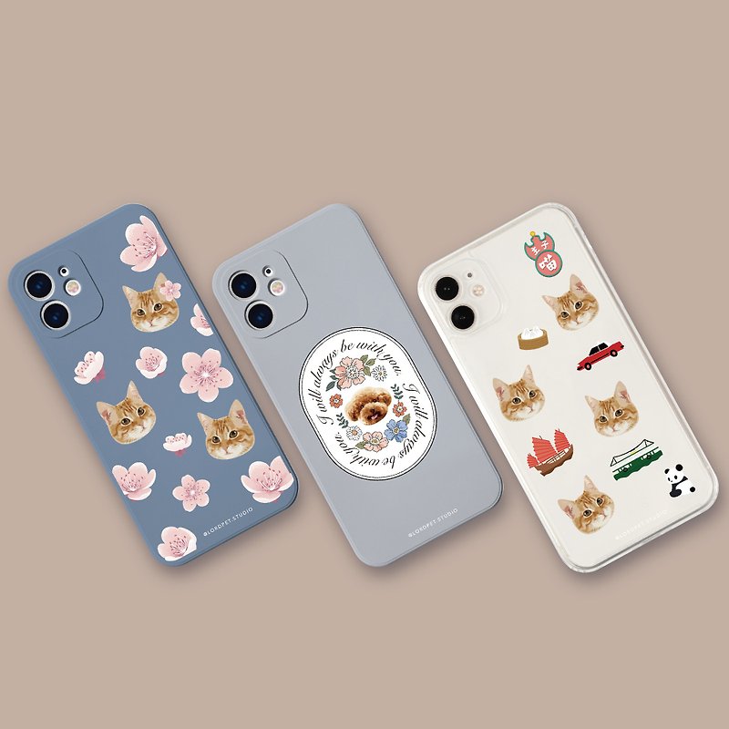 Customized pet phone case-transparent/ Silicone/anti-fall suitable for iphone15 - Phone Cases - Silicone Multicolor