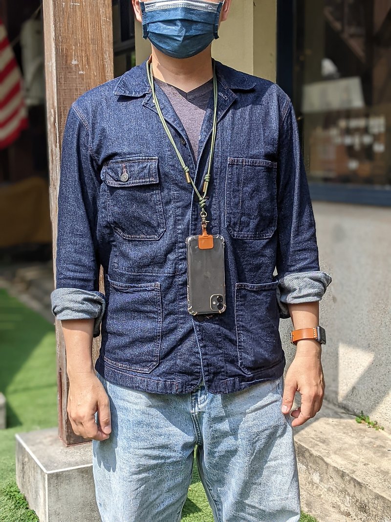 Handmade mobile phone strap can be hung on the neck and can be obliquely carried on the back of the mobile phone - อุปกรณ์เสริมอื่น ๆ - ไนลอน หลากหลายสี