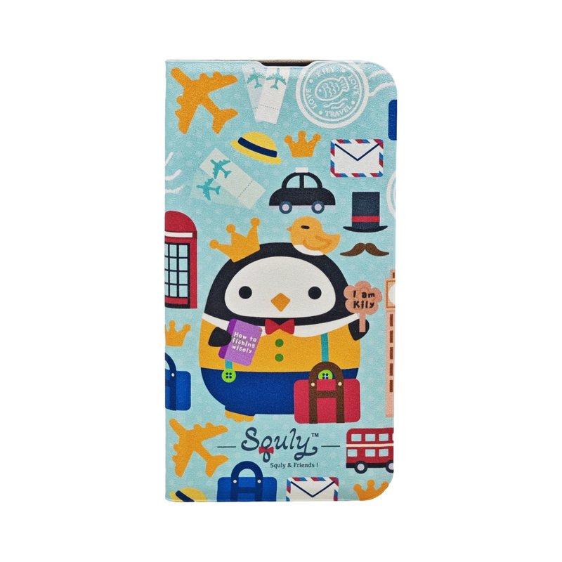 Make to Order Mobile Phone Case (Kily Travel Theme) - เคส/ซองมือถือ - หนังเทียม สีน้ำเงิน