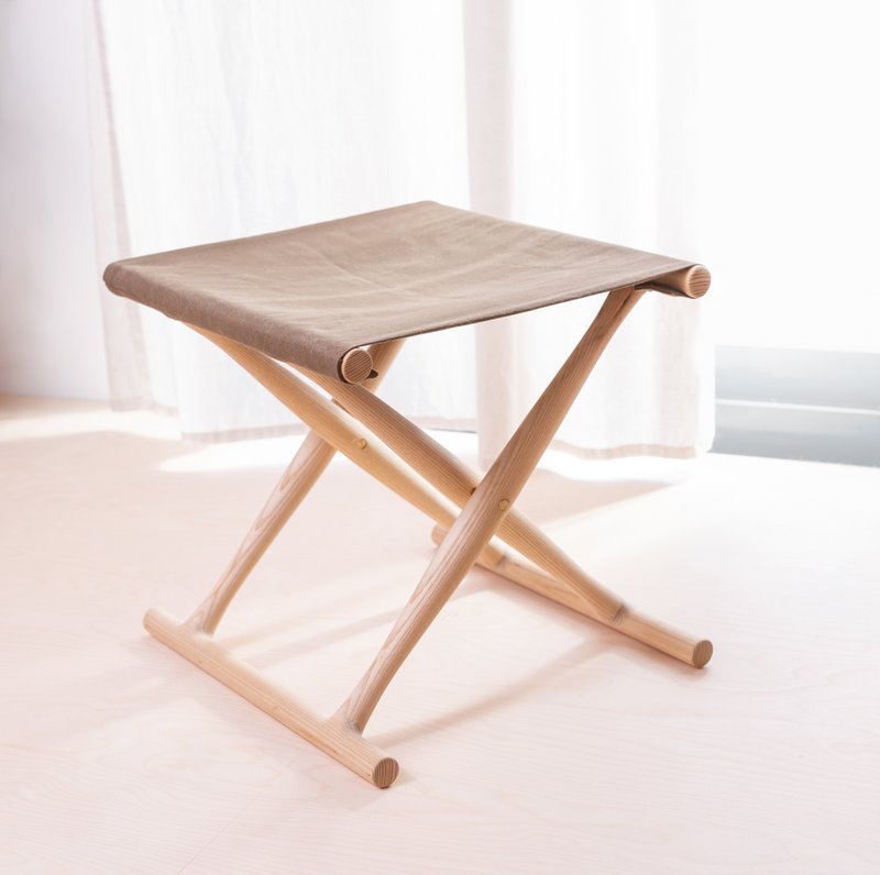 April folding stool-April stool - Other Furniture - Wood Khaki