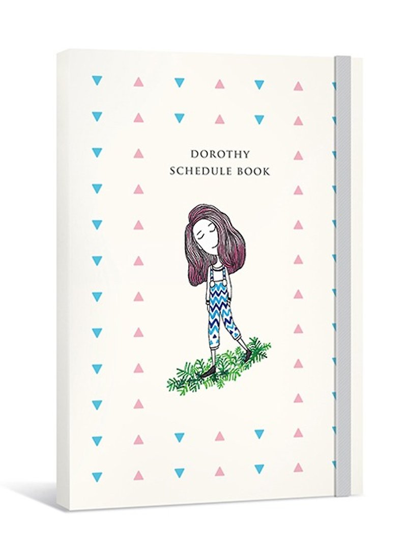 Dorothy no stale logbook (with decorative stickers + people bookmarks) - triangular point (9AAAU0002) - Notebooks & Journals - Paper 