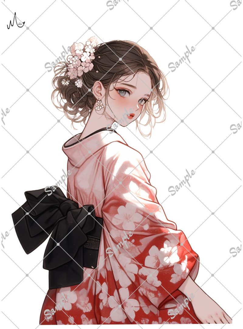 オリジナル人物ステッカー - 貼紙 - 紙 