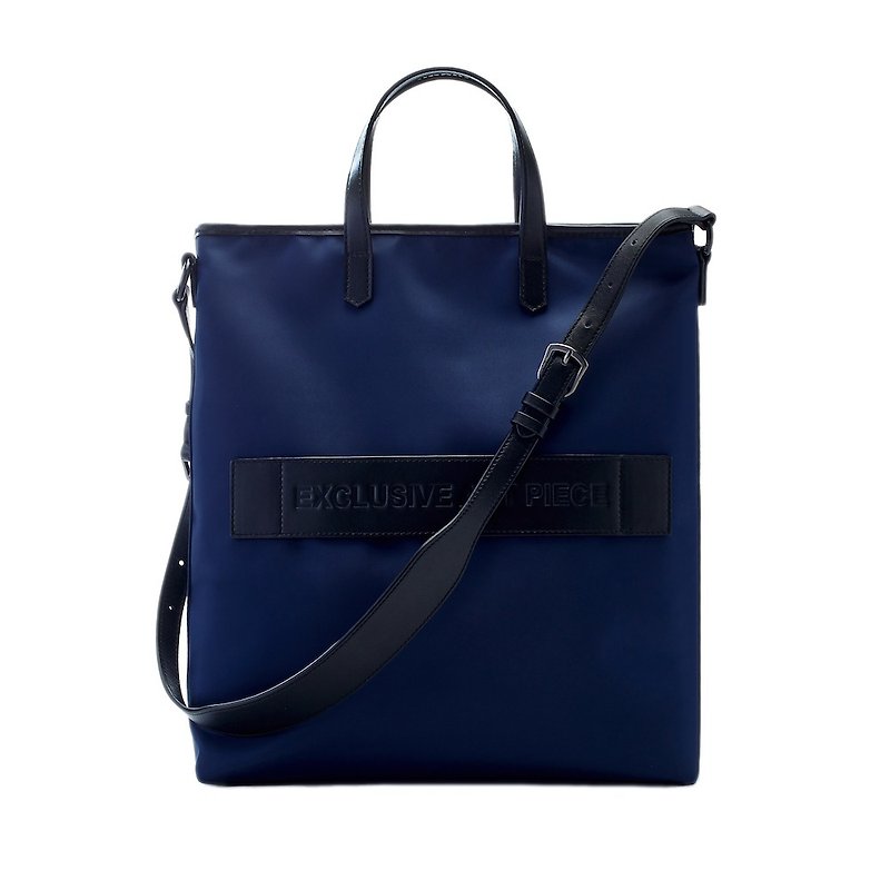 Dark blue waterproof EAP tote bag - Messenger Bags & Sling Bags - Nylon Blue