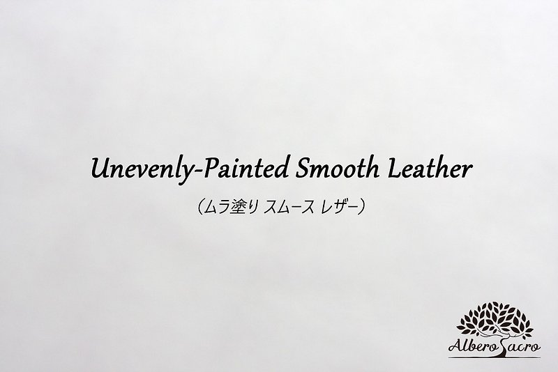 オリジナルムラ塗りスムースレザーについて - 財布 - 革 ホワイト