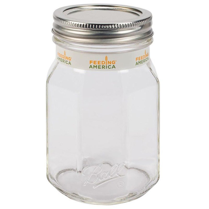 Ball Mason Jar 16oz Narrow Mouth Cherry Jar Single Box 4pcs - Mugs - Glass 