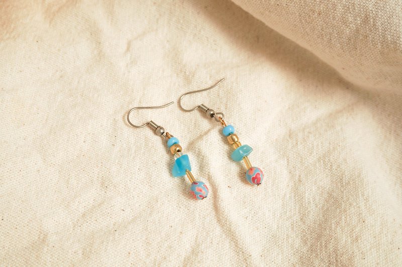 Handmade Earrings | Pop Candy - ต่างหู - เรซิน สีน้ำเงิน