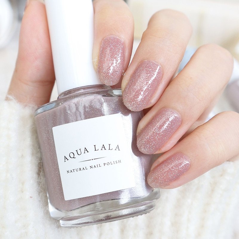 Aqualala-Natural harmless nail polish·No odor-N501 Geranium - ยาทาเล็บ - แก้ว 