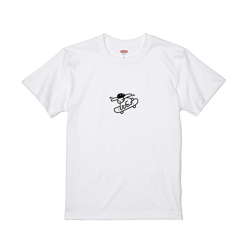 Animal Sport T-shirt: Woof skateboarder - อื่นๆ - ผ้าฝ้าย/ผ้าลินิน หลากหลายสี