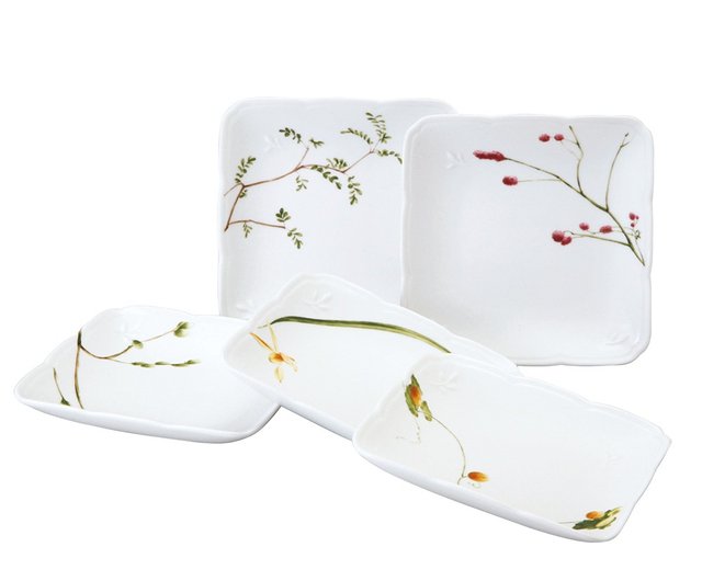 Sale > bone china square dinner plates > in stock