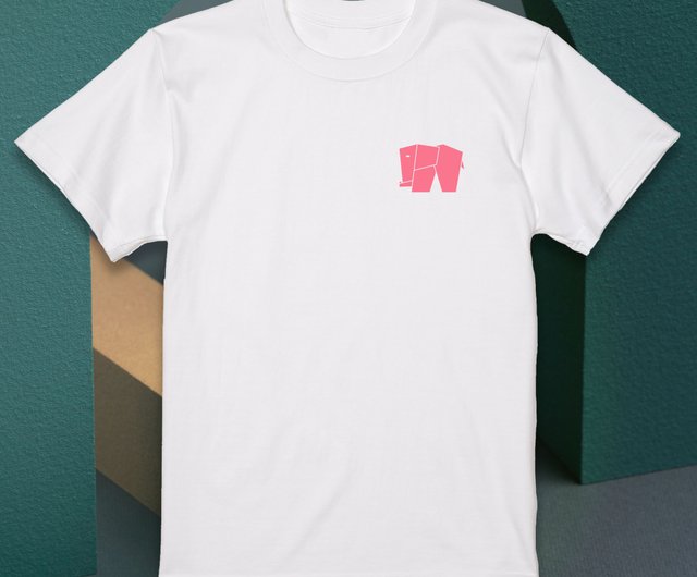 Elephant エレファント アニマル コットン Tシャツ ホワイト