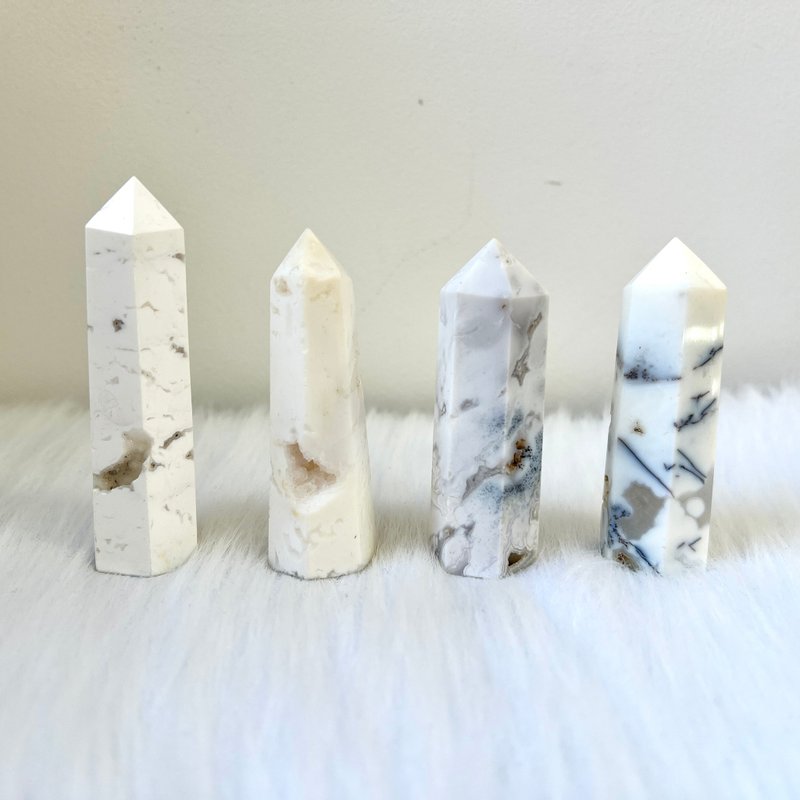 白瑪瑙柱 | 水晶 | 水晶柱 | 水晶擺件 - 擺飾/家飾品 - 水晶 白色
