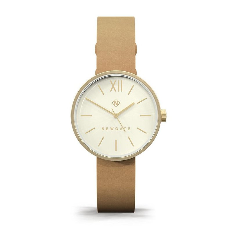 THE ATOM - LADIES TAN LEATHER STRAP WATCH - Women's Watches - Other Materials Khaki
