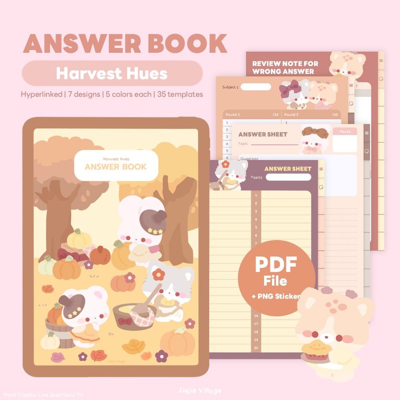 Answer Book, Harvest Hues Edition - 電子手帳及素材 - 其他材質 