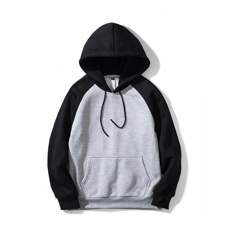 Street color matching cap T :: Black X light gray:: - Men's T-Shirts & Tops - Cotton & Hemp Black